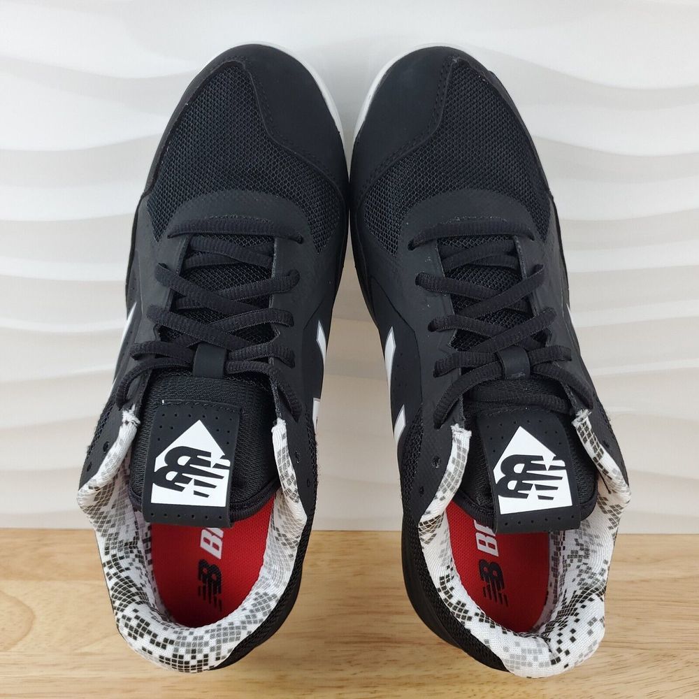 New Balance Tupelo V1 Black White Baseball Cleats Shoes Mens Size 7 - TUPELOK1 - Picture 10 of 12